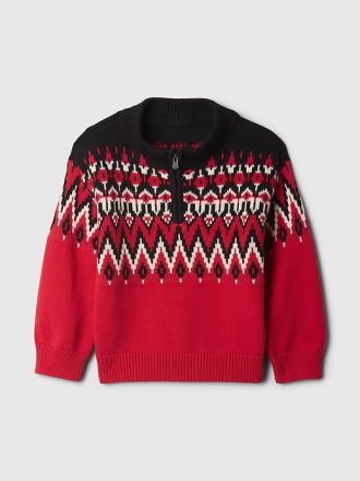 Baby & Toddler Fair Isle Tröja med halv dragkedja