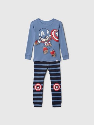Baby & Toddler Marvel Organic Borstad Bomull PJ Set