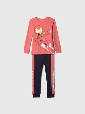 Baby & Toddler Marvel Organic Borstad Bomull PJ Set