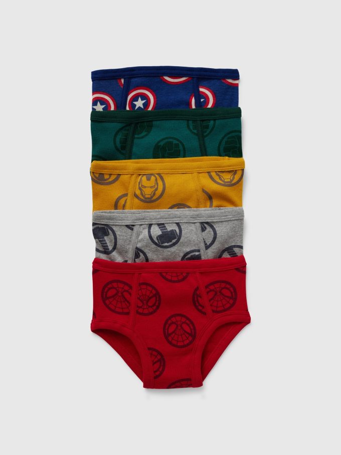 Baby & Toddler Marvel Superhjältetrosor i ekologisk bomull (5-pack) Baby & Toddler Marvel Superhjältetrosor i ekologisk bomull (5-pack)