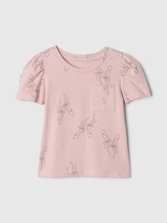 Baby & Toddler Mix & Matcha Puff Sleeve Pocket T-shirt