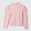 Baby & Toddler Puff Sleeve Rib Mockneck