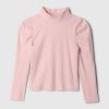 Baby & Toddler Puff Sleeve Rib Mockneck