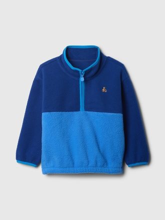 Baby & Toddler Sherpa Pullover med halv dragkedja