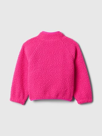 Baby & Toddler Sherpa Pullover med halv dragkedja