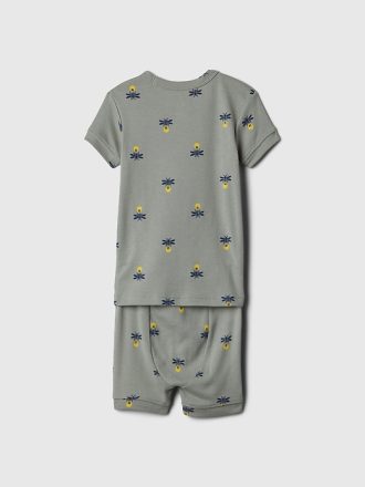 Baby &amp; Kort PJ-set av ekologisk bomull för småbarn