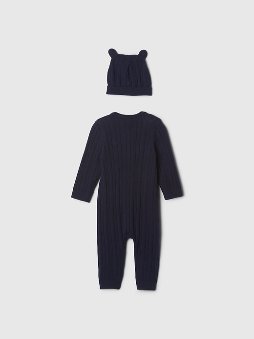 Baby kabelstickad tröjaset Baby kabelstickad tröjaset