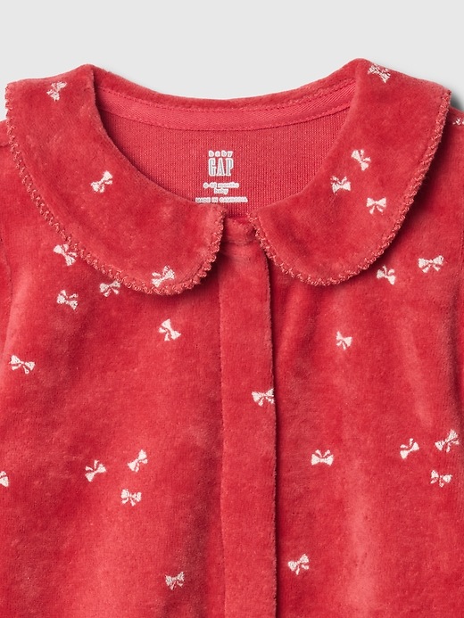 Baby velour rosett One-Piece Baby velour rosett One-Piece