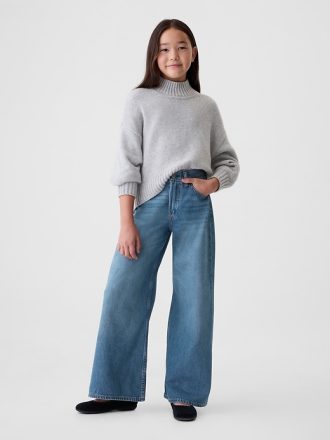 Baggy jeans i medelhöga för barn