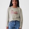 Barbie T-shirt med paljetter i ekologisk bomull för barn