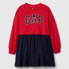 Barn 2-i-1 Vintage mjuk sweatshirtklänning