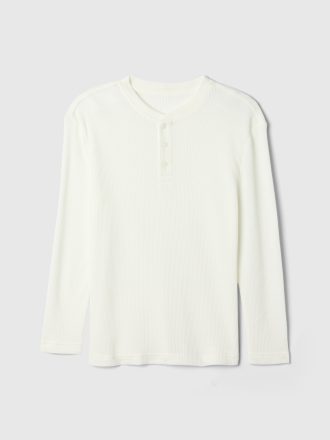 Barn Återvunnen Waffle Henley Undershirt