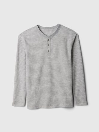 Barn Återvunnen Waffle Henley Undershirt