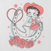 Barn Betty Boop Cowgirl grafisk Boxy Crop T-shirt
