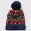 Barn CashSoft Fair Isle Pom mössa
