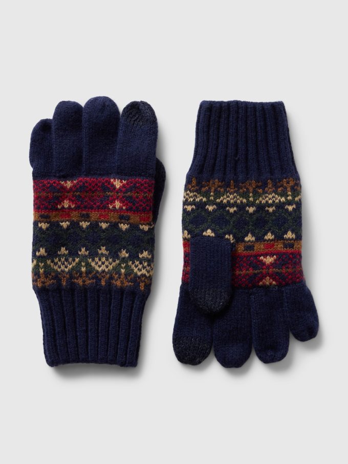 Barn CashSoft Fair Isle handskar