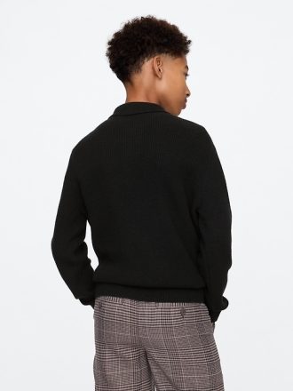 Barn CashSoft Rib Polo Sweater