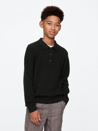 Barn CashSoft Rib Polo Sweater