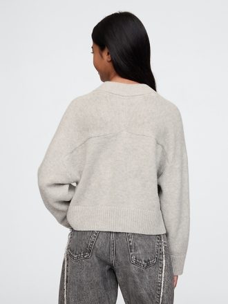 Barn CashSoft tröja med V-ringad oversize