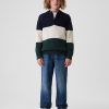 Barn Colorblock Pullover-tröja med halv dragkedja