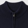 Barn Colorblock Pullover-tröja med halv dragkedja