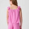 Barn Crinkle Gauze Top