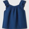 Barn Crinkle Gauze Top
