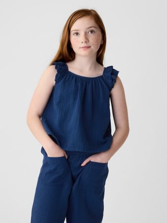 Barn Crinkle Gauze Top