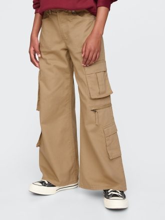Barn Dubbel Cargo Baggy Byxor