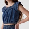 Barn Flutter Denim Topp
