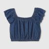 Barn Flutter Denim Topp