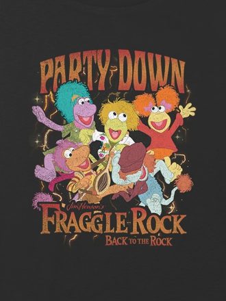 Barn Fraggle Rock Party Down Grafisk Boxy Crop T-shirt