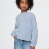 Barn Fuzzy Metallic Crewneck tröja