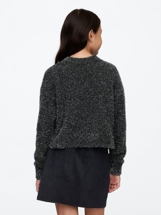 Barn Fuzzy Metallic Crewneck tröja