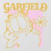 Barn Garfield Retro Flower Power Grafisk Boxy Crop Tee