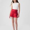 Barn High Rise Paperbag Jeansshorts