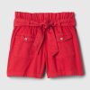 Barn High Rise Paperbag Jeansshorts