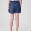 Barn High Rise Paperbag Jeansshorts