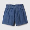 Barn High Rise Paperbag Jeansshorts
