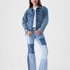 Barn High Rise Patchwork 70-tal Flare Jeans