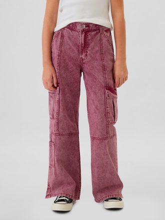 Barn Låg Rise Stride Baggy Cargo Jeans