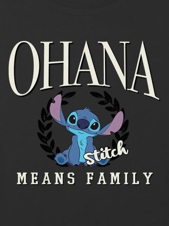Barn Lilo och Stitch Ohana betyder Family Graphic Boxy Crop Tee