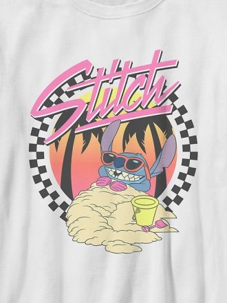 Barn Lilo och Stitch Sunset Beach grafisk t-shirt