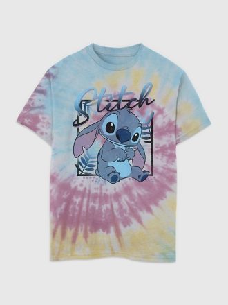 Barn Lilo och Stitch Tie Dye Grafisk T-shirt