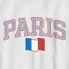 Barn Paris Frankrike Collegiate Grafisk T-shirt