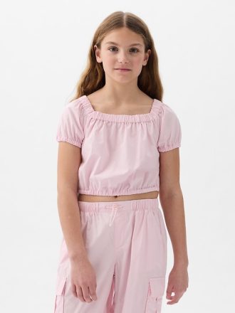 Barn Puff Sleeve Topp