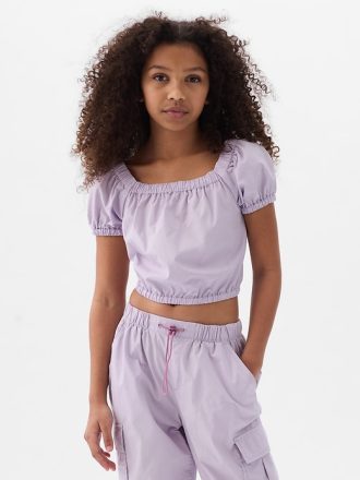 Barn Puff Sleeve Topp