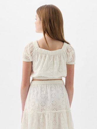 Barn Puff Sleeve Topp