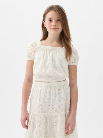 Barn Puff Sleeve Topp