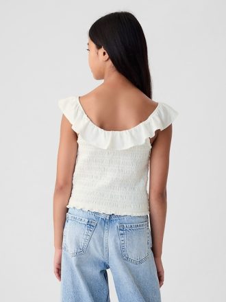 Barn Ruffle Smocked Linne